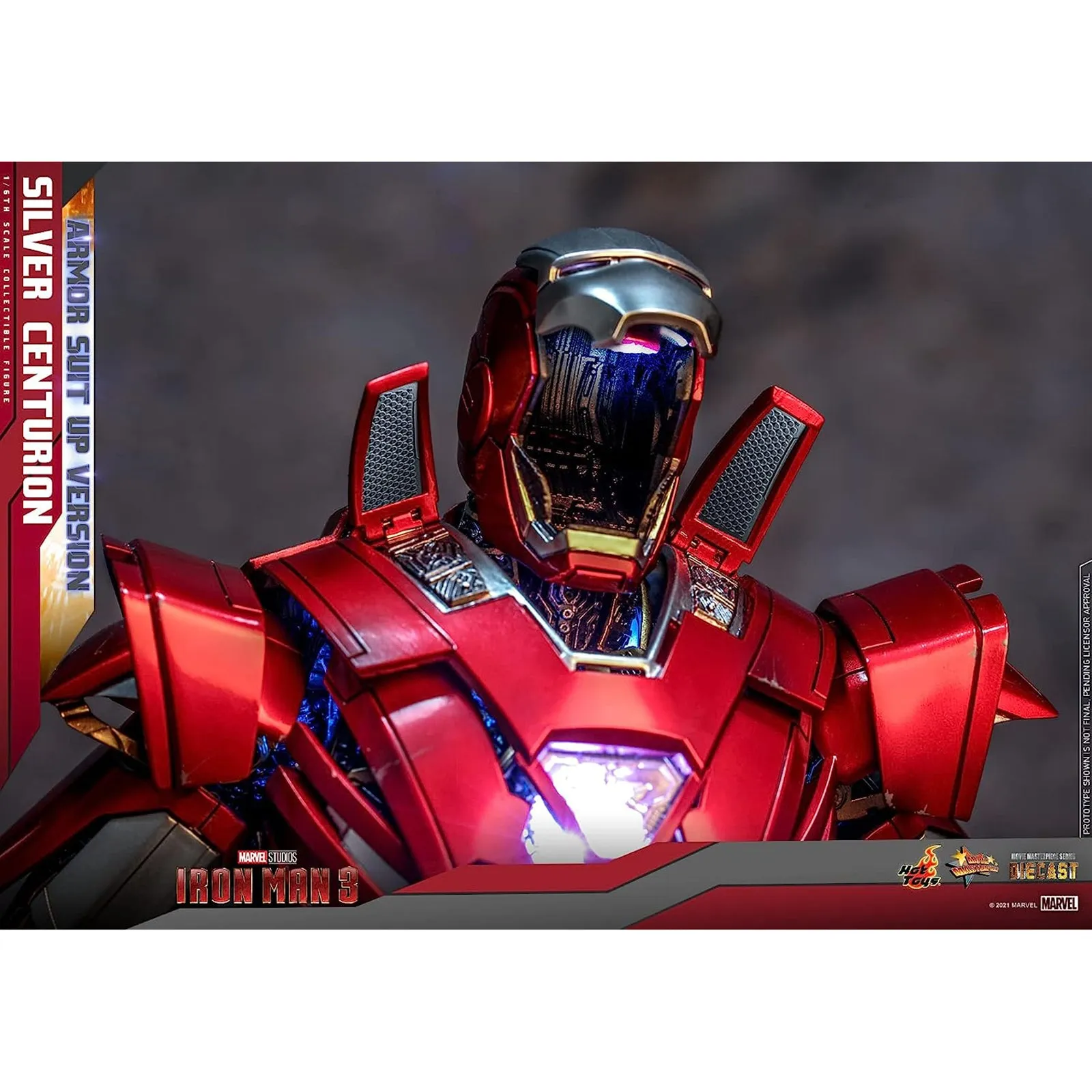Hoy Toys Marvel Iron Man 3 Silver Centurion Sixth Scale Figure