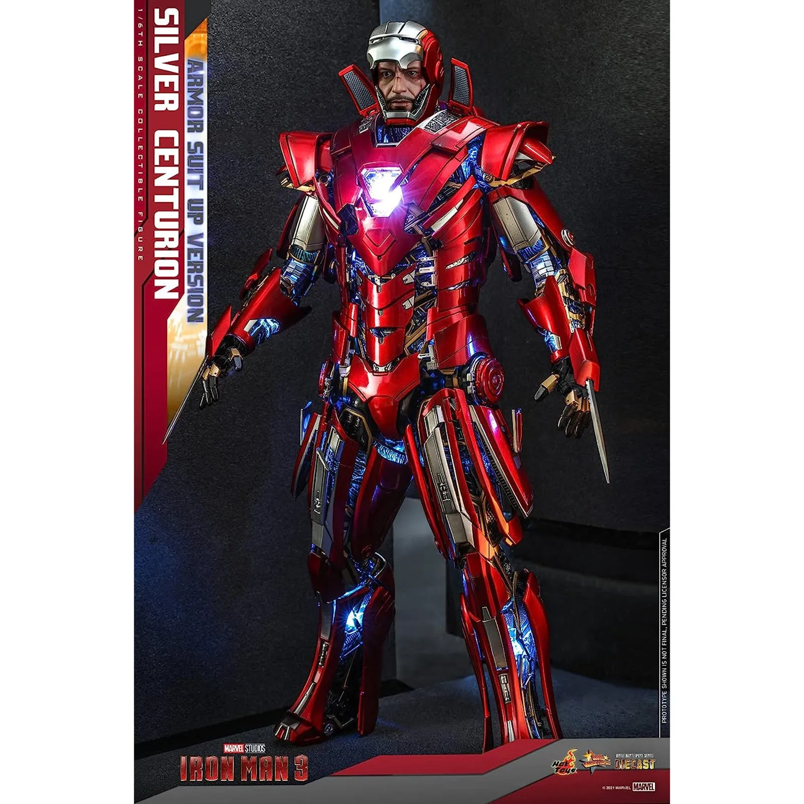 Hoy Toys Marvel Iron Man 3 Silver Centurion Sixth Scale Figure