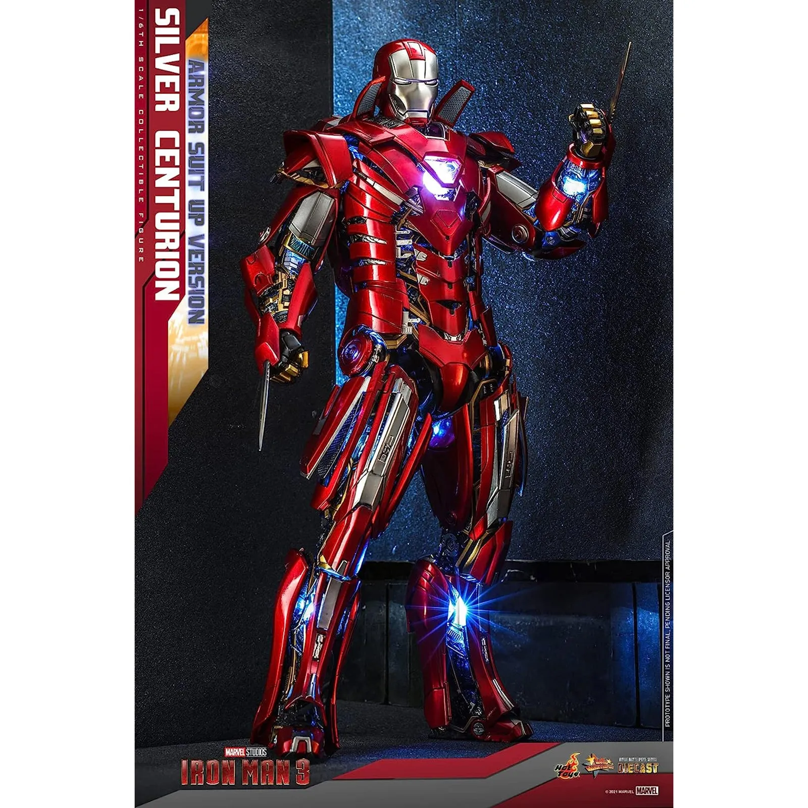 Hoy Toys Marvel Iron Man 3 Silver Centurion Sixth Scale Figure