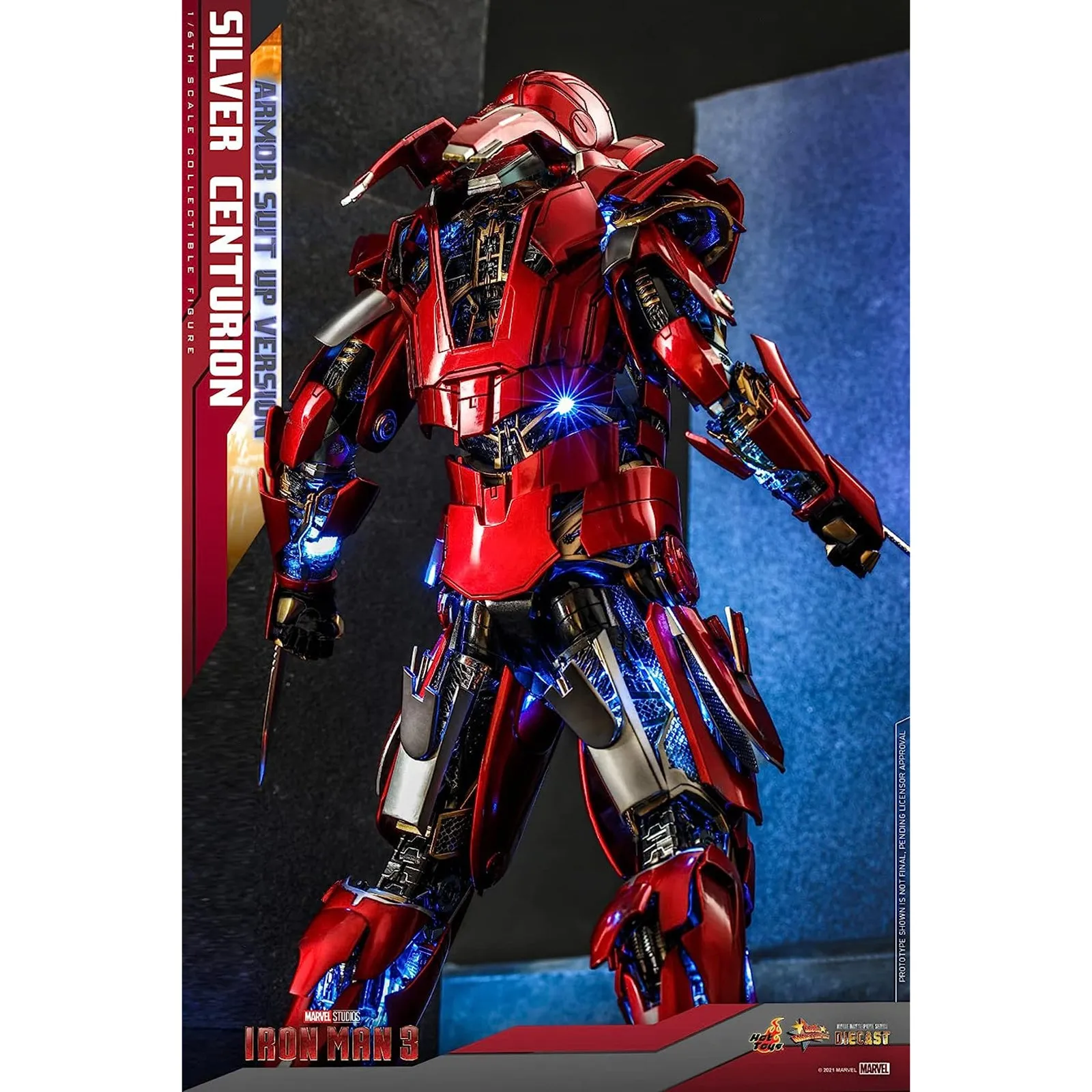 Hoy Toys Marvel Iron Man 3 Silver Centurion Sixth Scale Figure