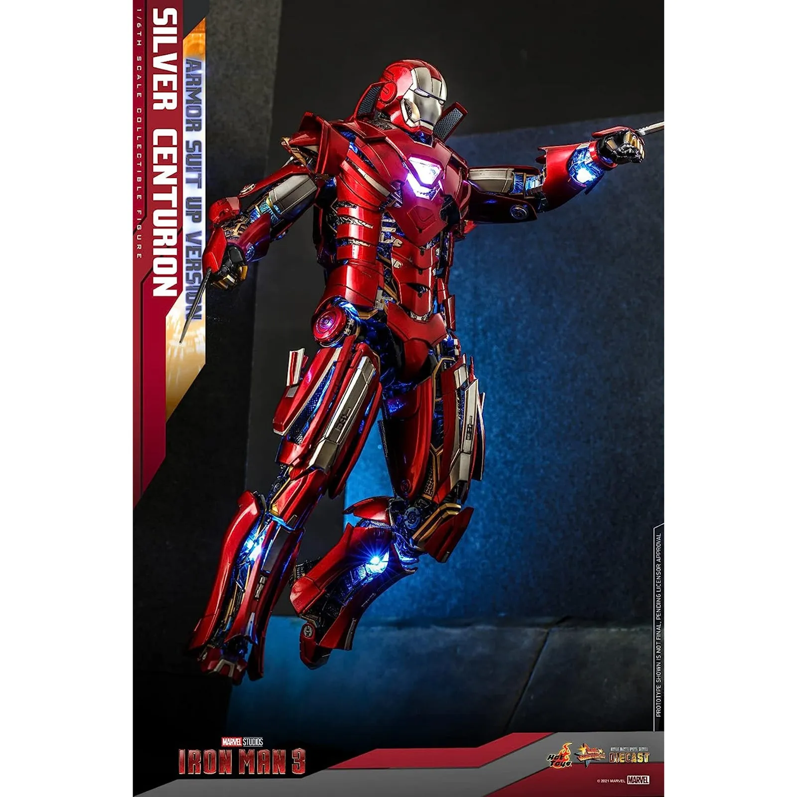 Hoy Toys Marvel Iron Man 3 Silver Centurion Sixth Scale Figure