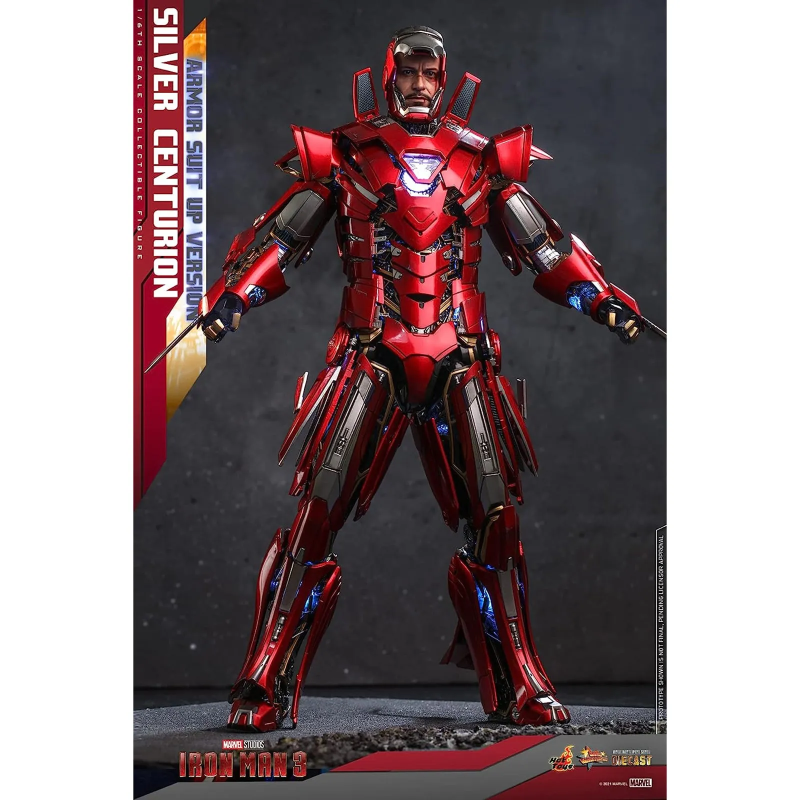 Hoy Toys Marvel Iron Man 3 Silver Centurion Sixth Scale Figure