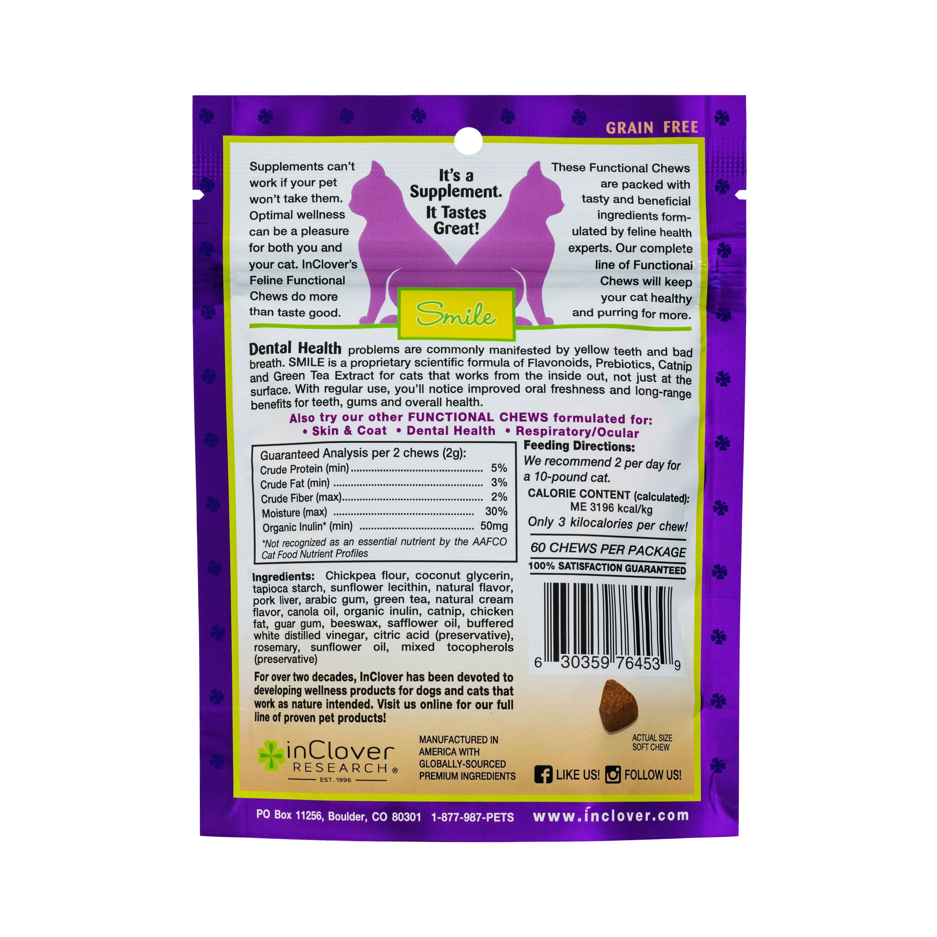 In Clover Smile Soft Chews for Cats
