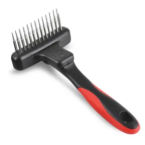 Jeffers Magic Spring Combination Undercoat Rake for Pet Grooming