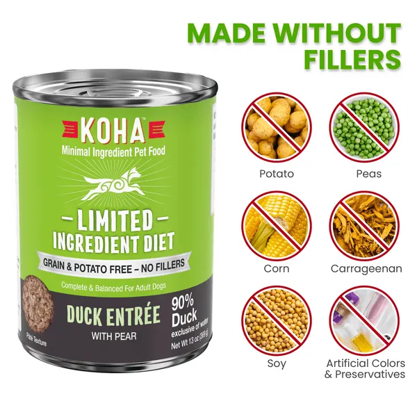 KOHA LID Duck Entrée Canned Dog Food