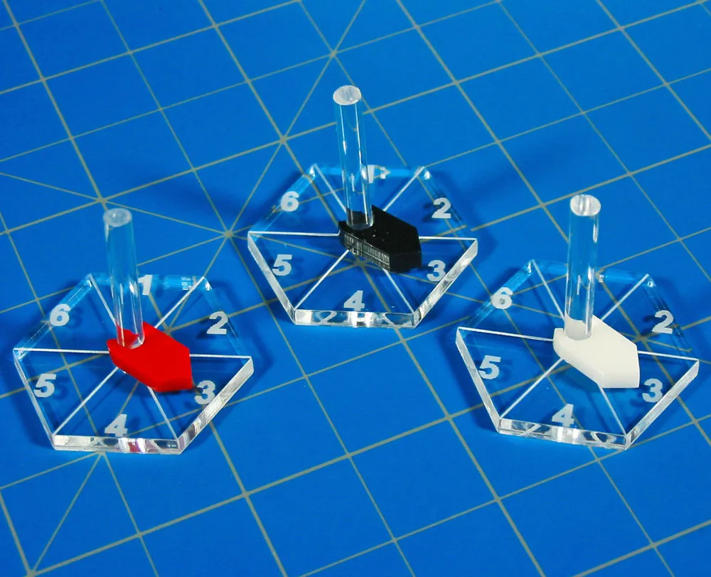 LITKO 1-inch Hex Flight Bases Compatible with Starfire (10)