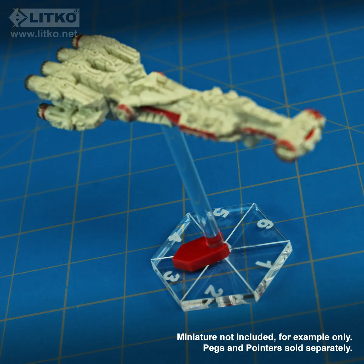 LITKO 1-inch Hex Flight Bases Compatible with Starfire (10)