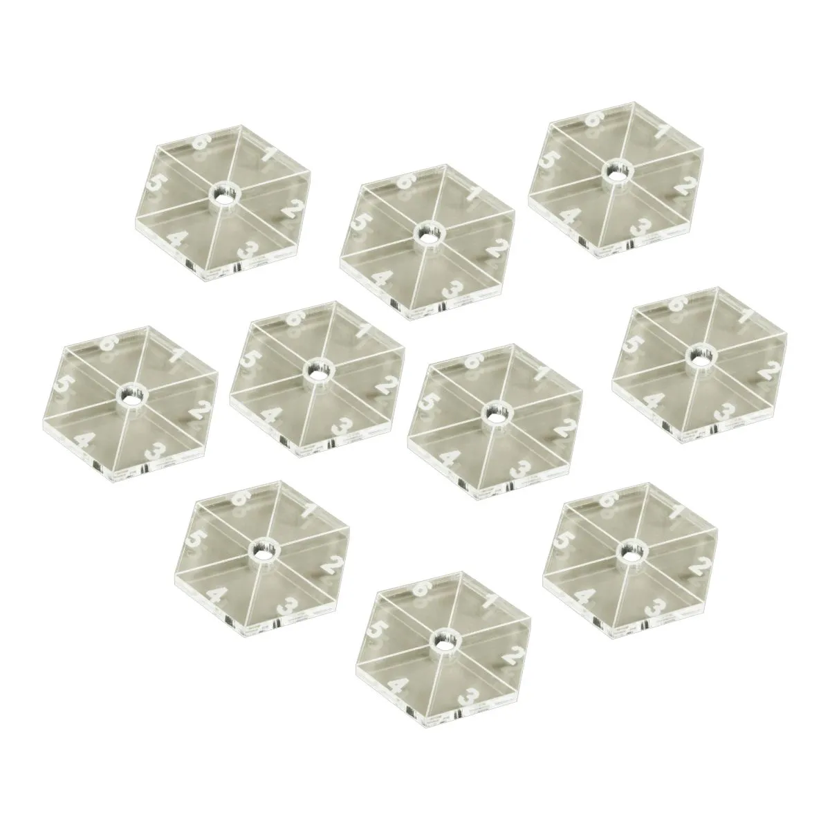 LITKO 1-inch Hex Flight Bases Compatible with Starfire (10)