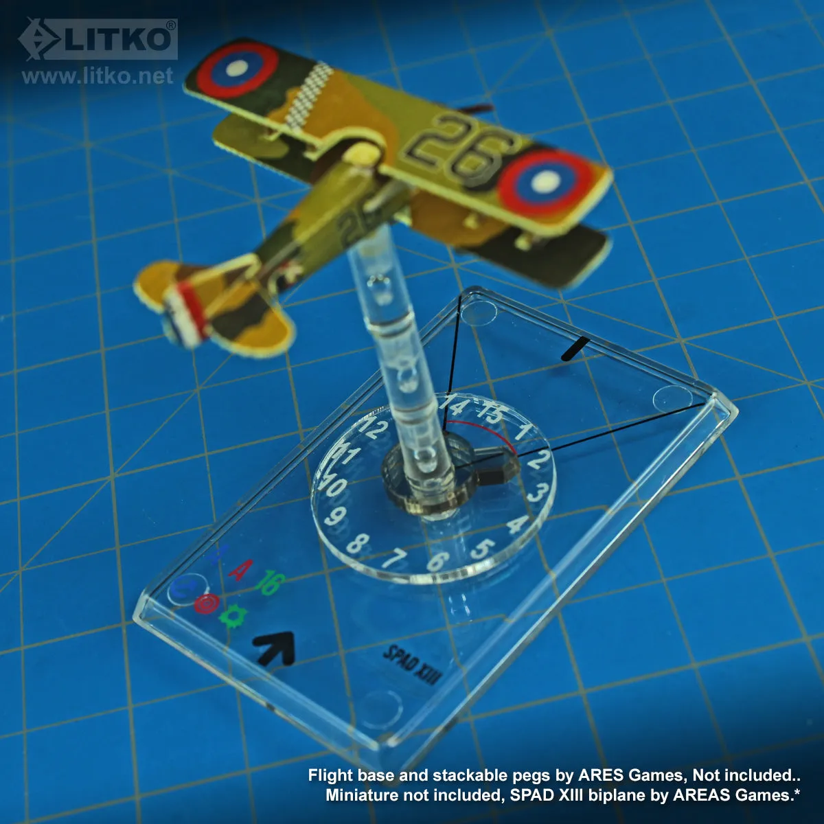 LITKO Elevation Dials 1-15 Compatible with Wings of Glory Stackable Pegs (10)