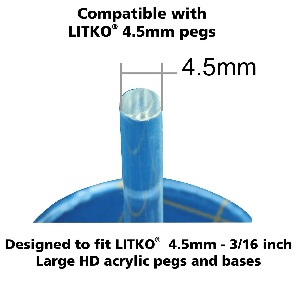 LITKO Heavy Duty Peg Pointers, Red (5)