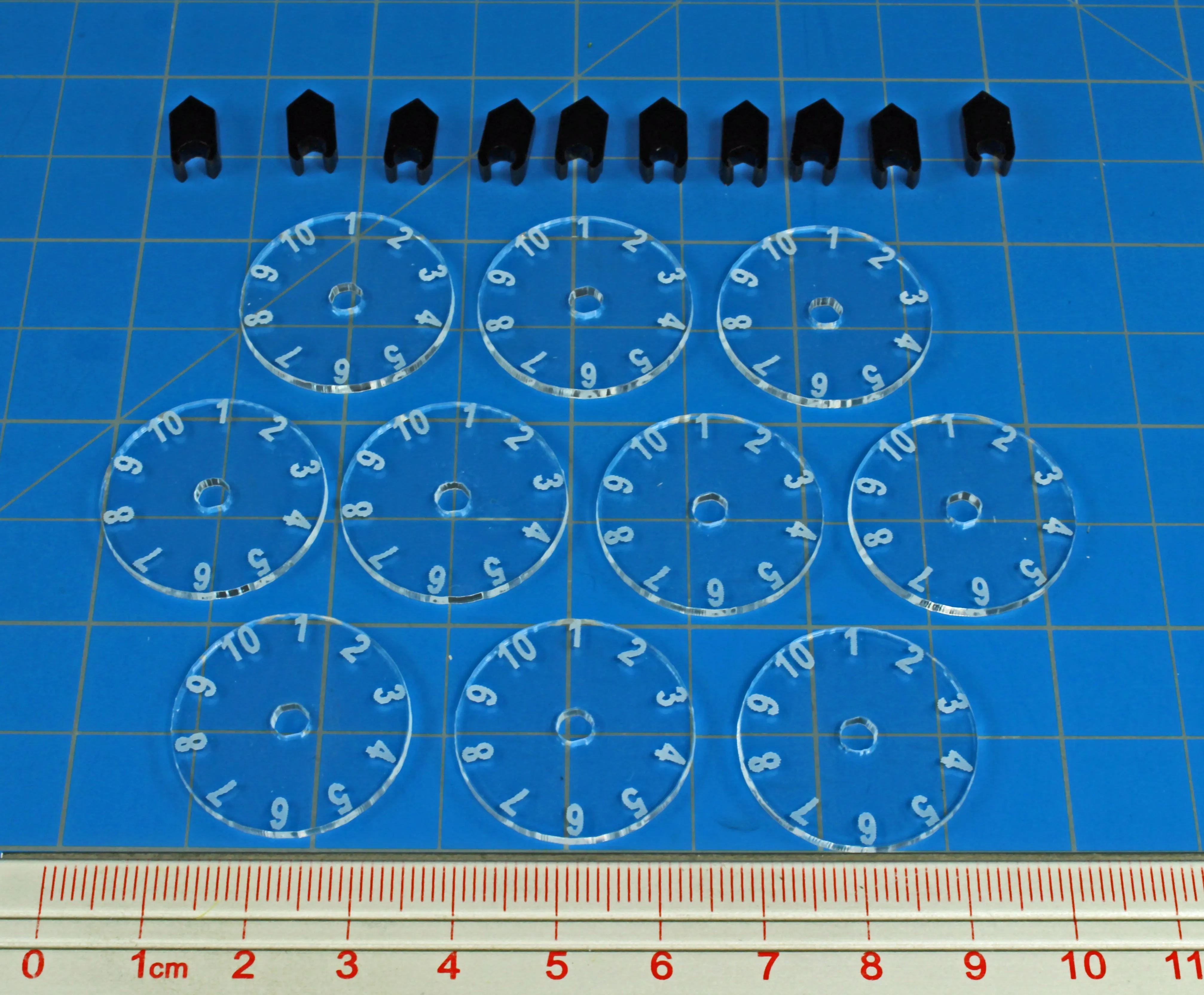LITKO Standard Flight Stand Dials 1-10 with Pointers (10)