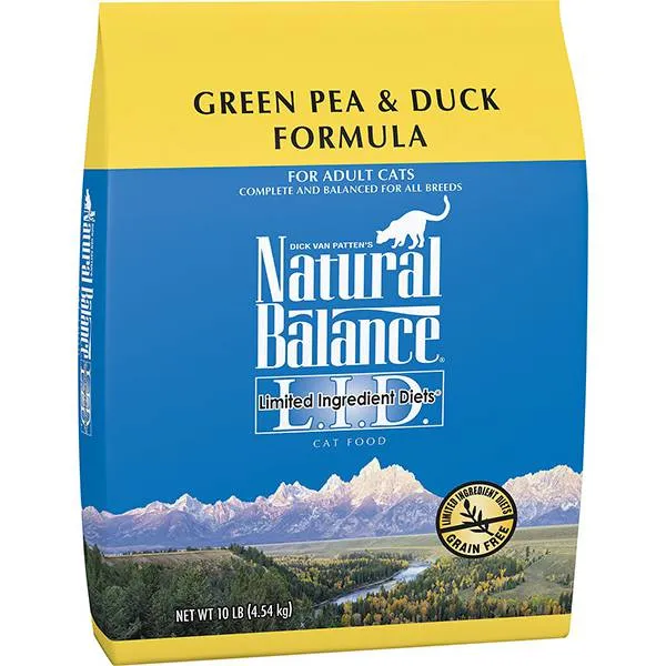 <b>Natural Balance</b> L.I.D. Limited Ingredient Diets Green Pea & Duck Dry Cat Formula