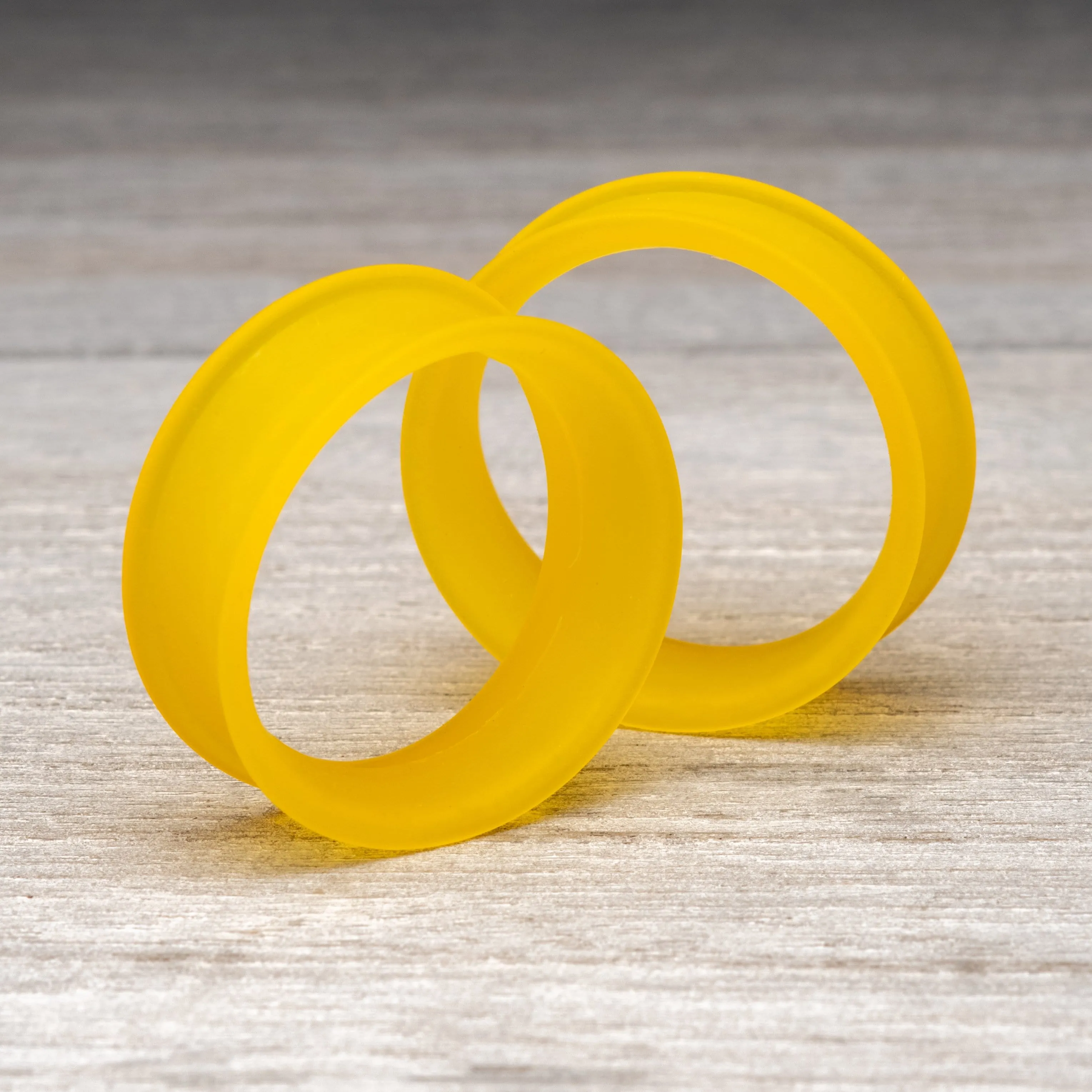 Matte Light Orange Thin Silicone Tunnels *Discontinued*