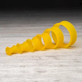 Matte Light Orange Thin Silicone Tunnels *Discontinued*