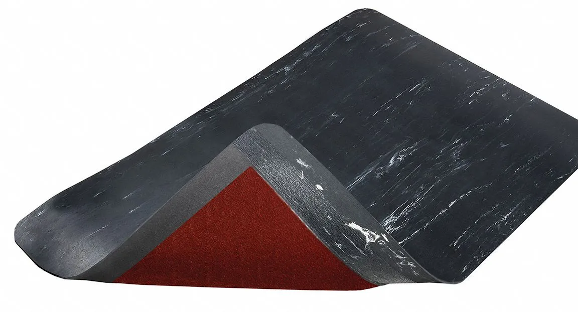 Notrax Antifatigue Runner, Rubber, 12 ft x 3 ft, 1 EA - 470S0312BL-RS