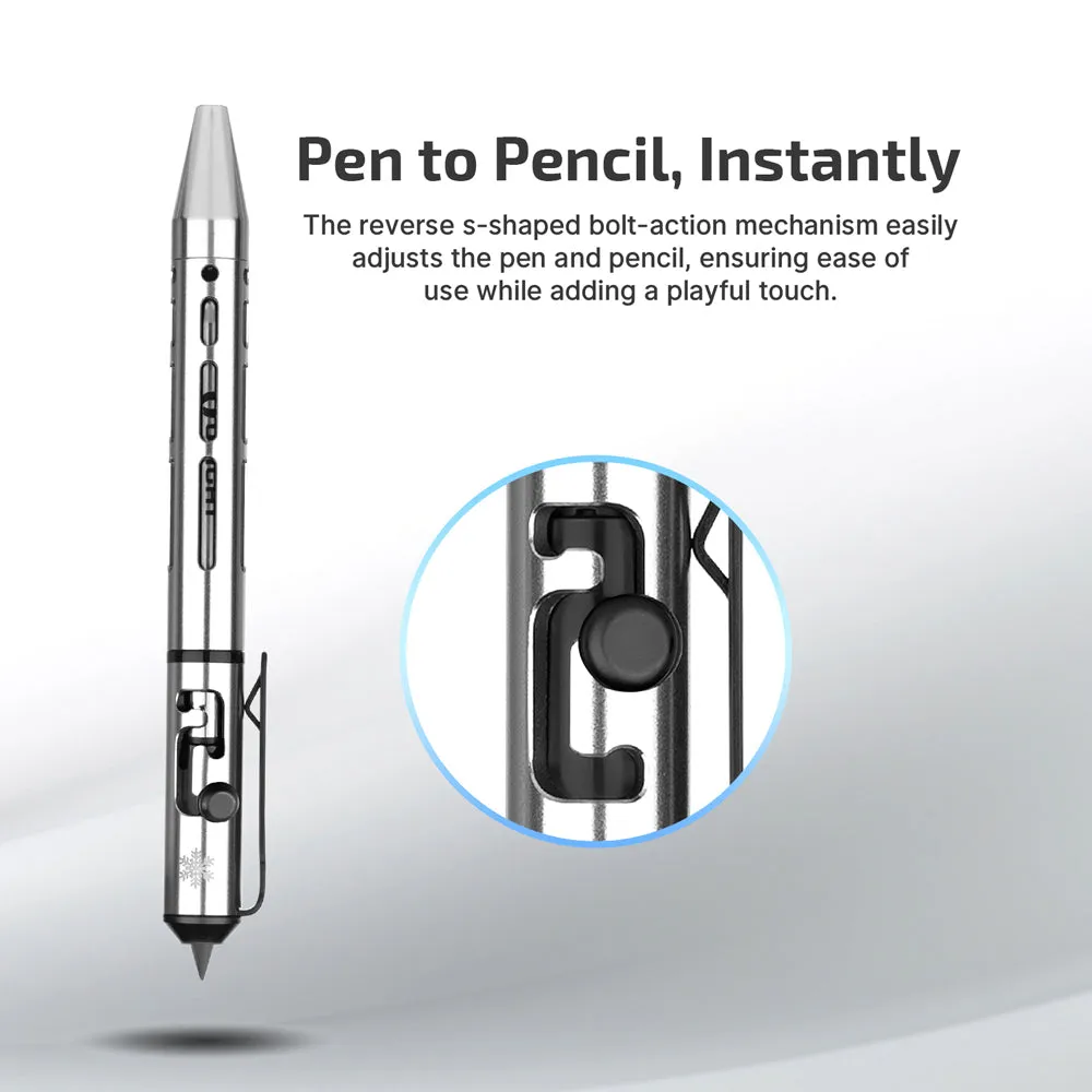 Olight Open Mini 2 Multi-functional Bolt Action Pen with Ballpoint and Pencil Tip