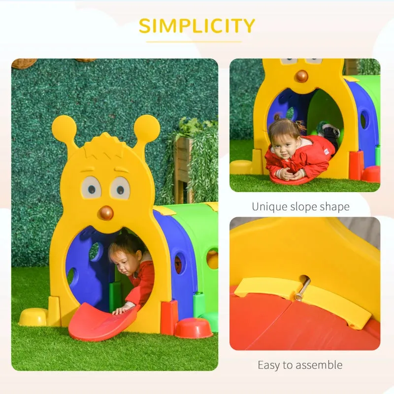 Outsunny   Caterpillar  Play Tunnel - Multicoloured