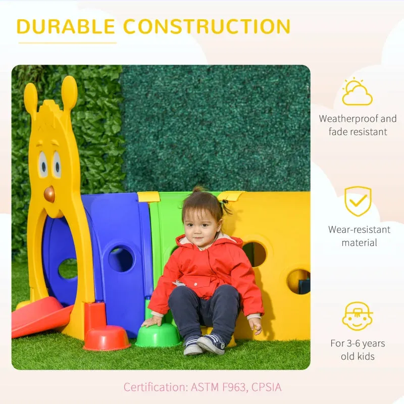Outsunny   Caterpillar  Play Tunnel - Multicoloured