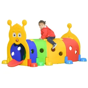 Outsunny   Caterpillar  Play Tunnel - Multicoloured