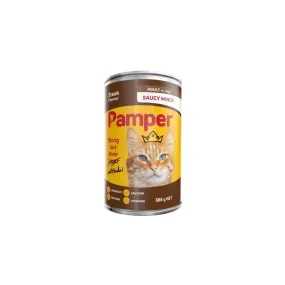 Pamper Mince & Steak Wet Cat Food 385g
