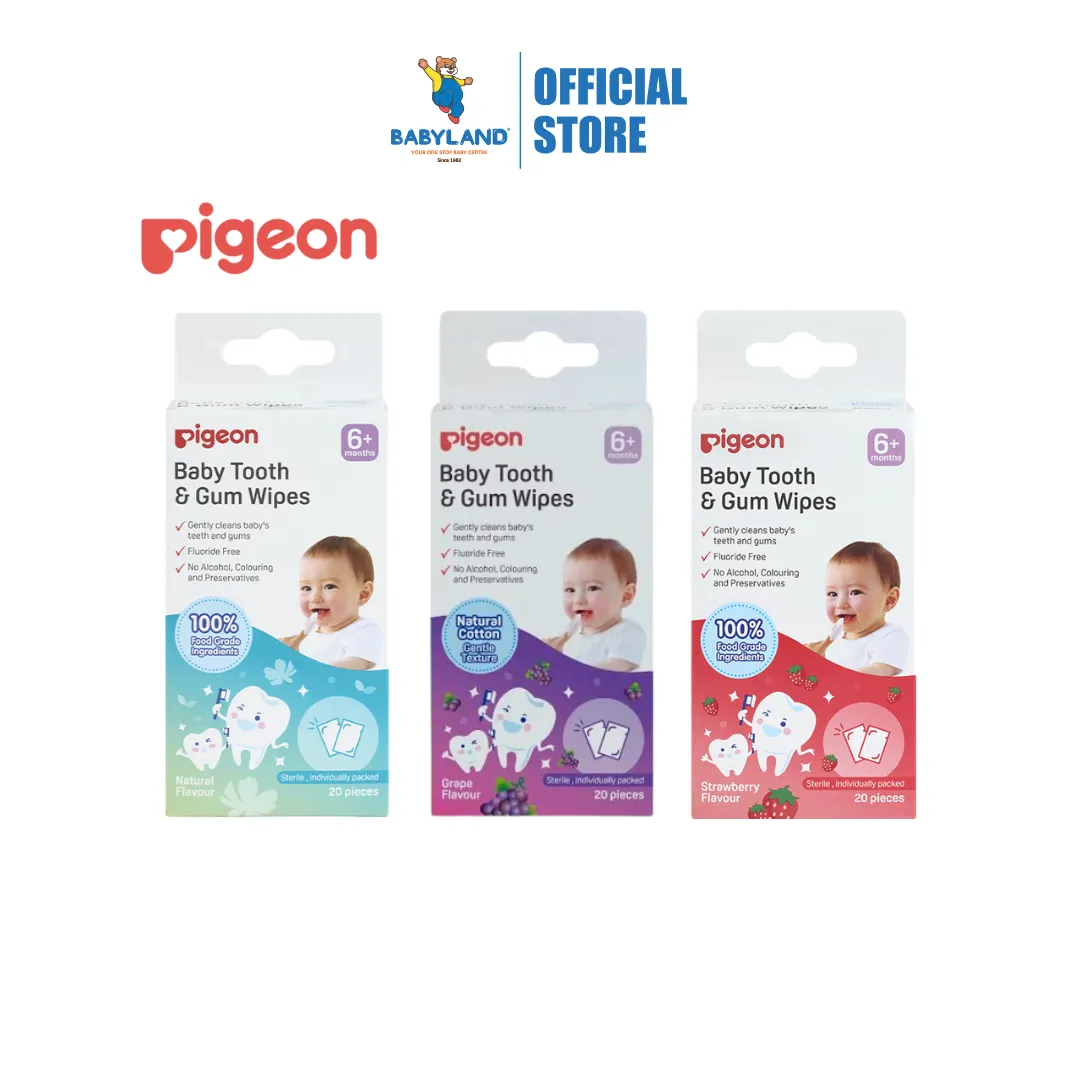 Pigeon Baby Tooth and Gum Wipes 20pcs (6m )
