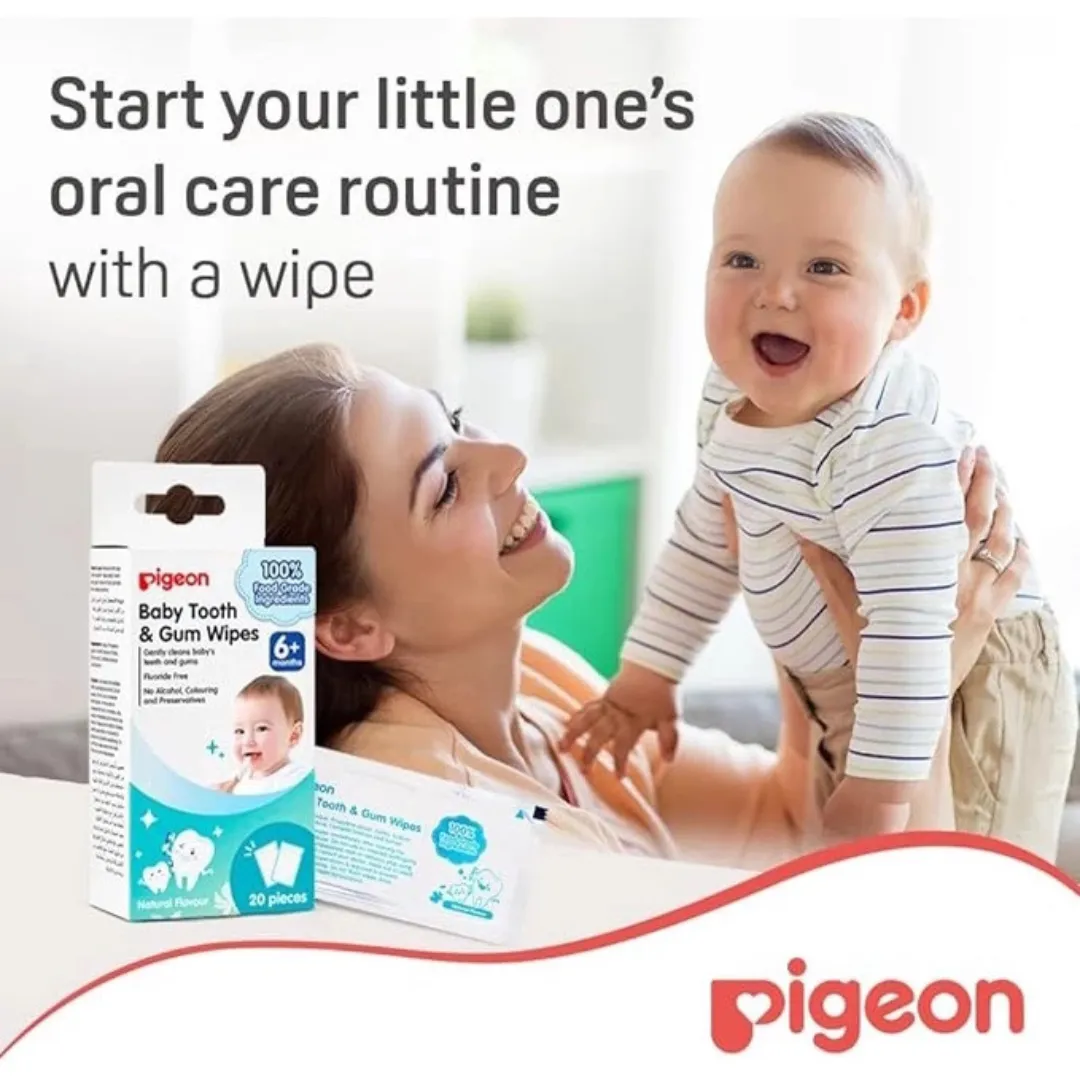 Pigeon Baby Tooth and Gum Wipes 20pcs (6m )