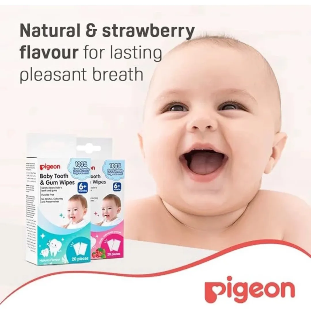 Pigeon Baby Tooth and Gum Wipes 20pcs (6m )