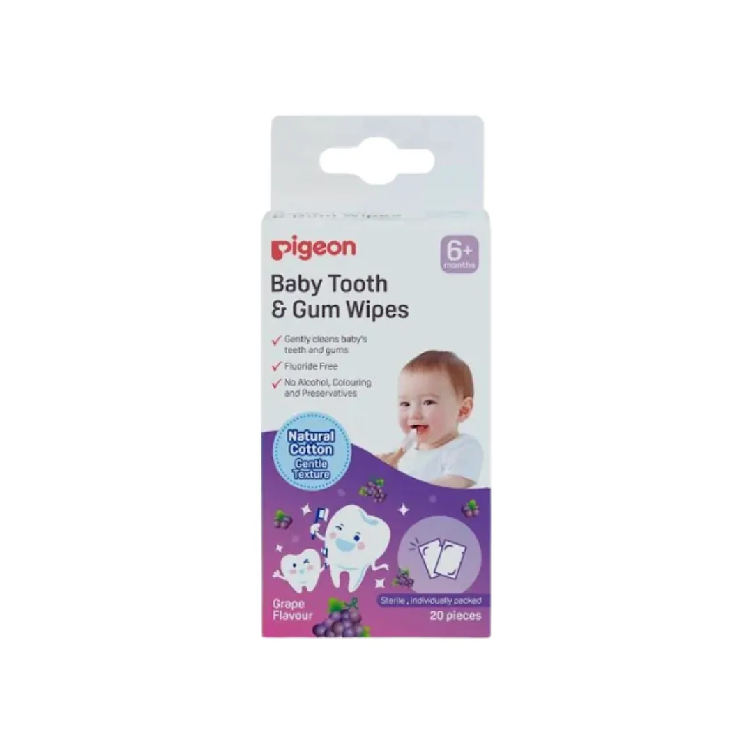 Pigeon Baby Tooth and Gum Wipes 20pcs (6m )