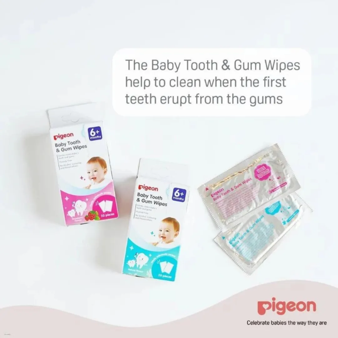 Pigeon Baby Tooth and Gum Wipes 20pcs (6m )