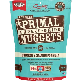 Primal - Nuggets - Freeze Dried Nuggets - Chicken & Salmon Formula (Cat Food)