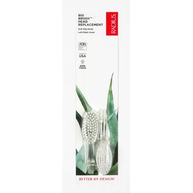 Radius Replacement Heads Soft Bristle 2 Pack