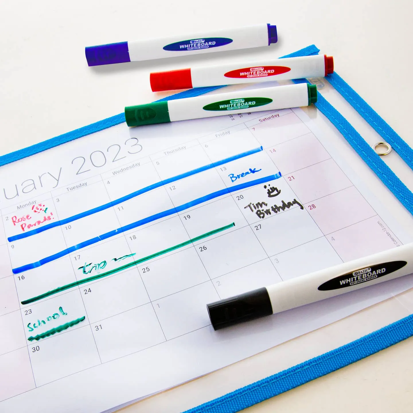Triangular Dry Erase Markers (Pack of 4)