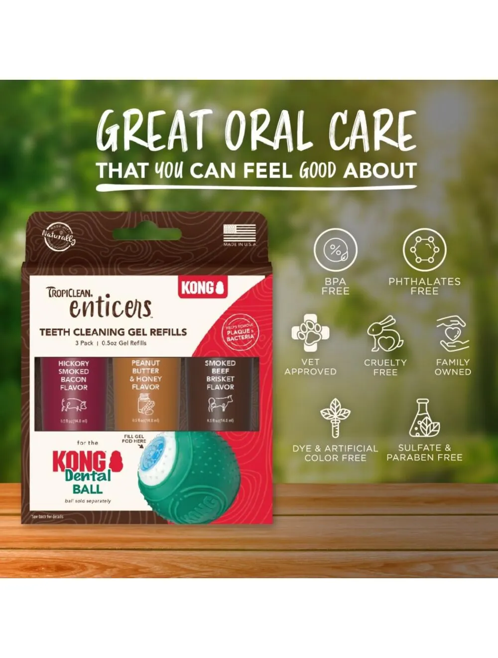 Tropiclean | Dog Dental Care |  Enticer Teeth Cleaning Gel - Variety Pack