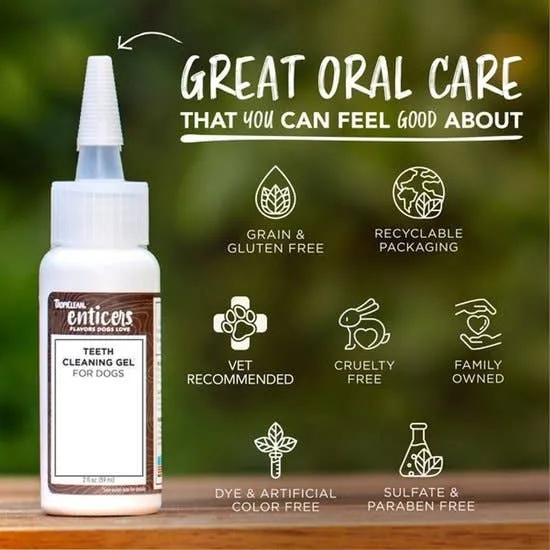 Tropiclean | Dog Dental Care |  Enticer Teeth Cleaning Gel - Variety Pack