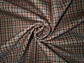 Tweed Suiting Heavy weight premium Fabric tan ,fawn, green and blue Plaids 58" wide [12868]