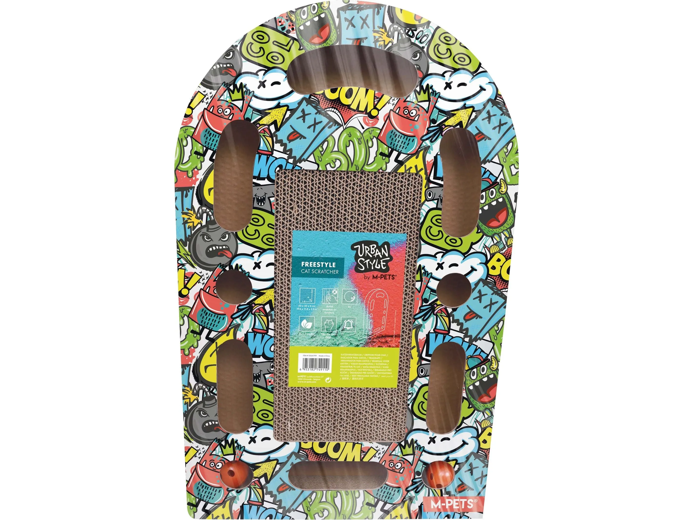 URBANSTYLE Freestyle Cat Scratcher - mixed color Mixed color