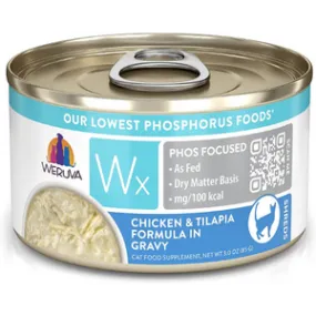 Weruva Cat WX Phos Focused Chicken & Tilapia in Gravy Canned Cat Food