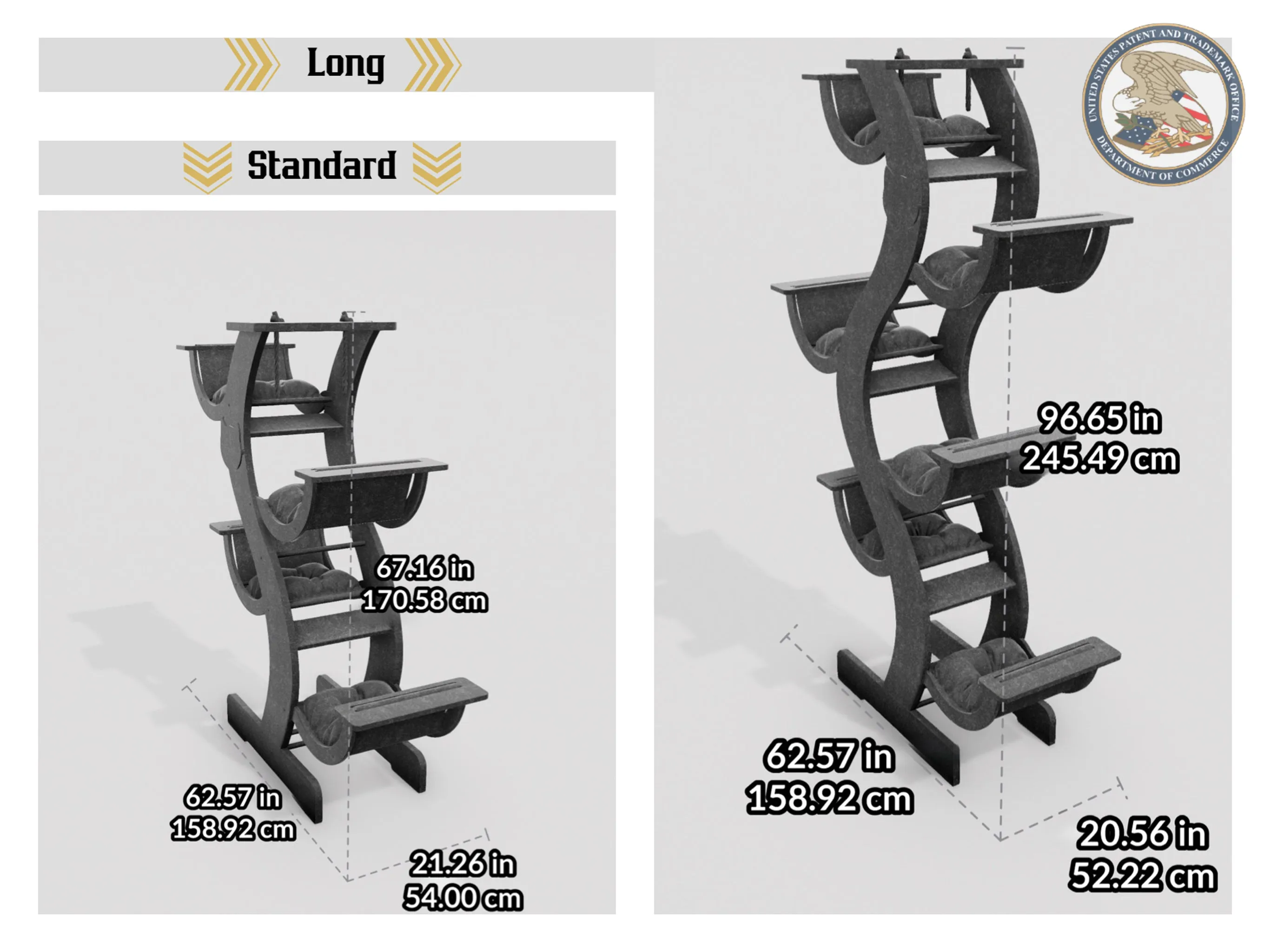 WLO® Natural Skyline Modern Cat Tree
