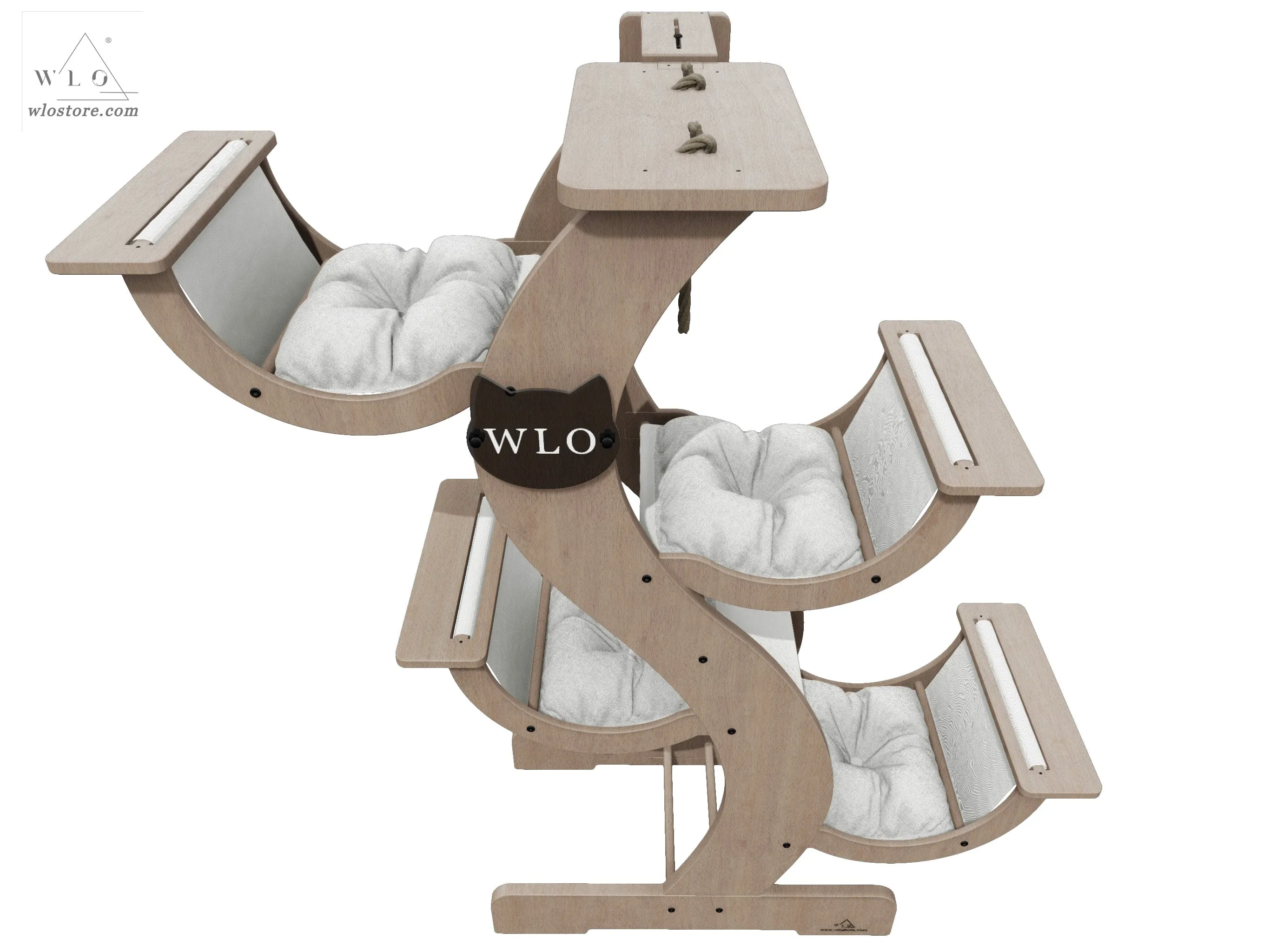 WLO® Natural Skyline Modern Cat Tree