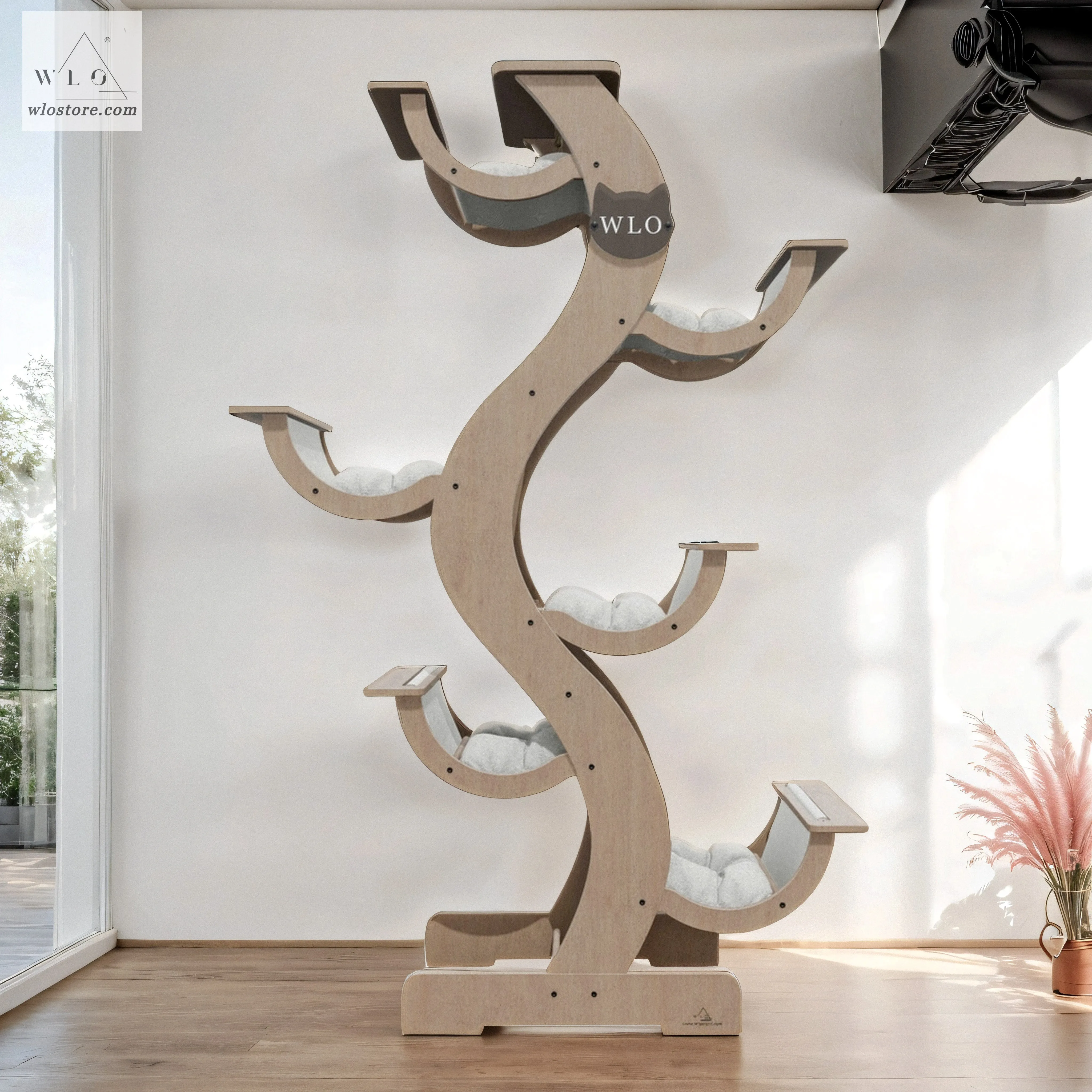 WLO® Natural Skyline Modern Cat Tree