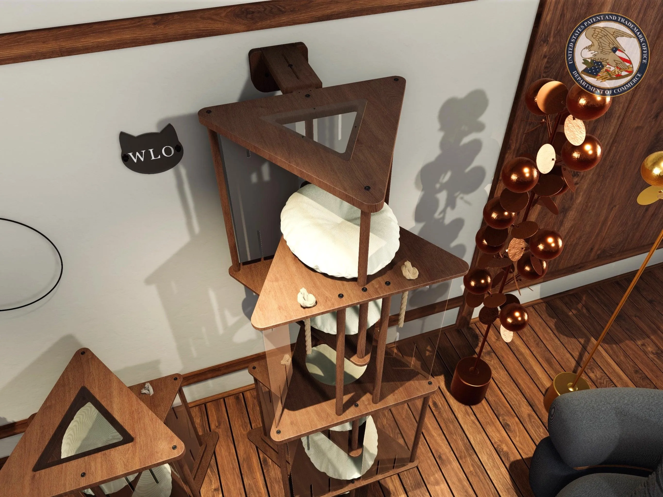 WLO® Triangle Modern Cat Tree