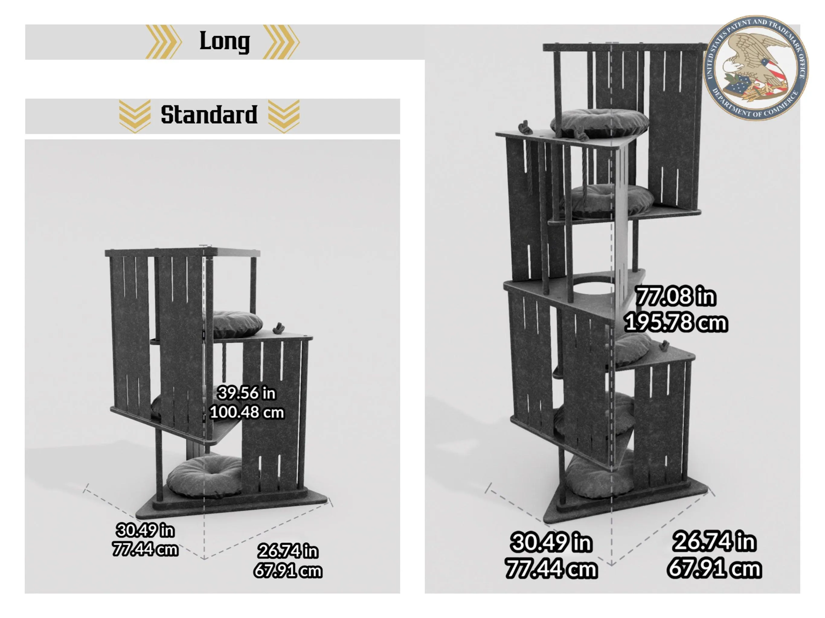 WLO® Triangle Modern Cat Tree
