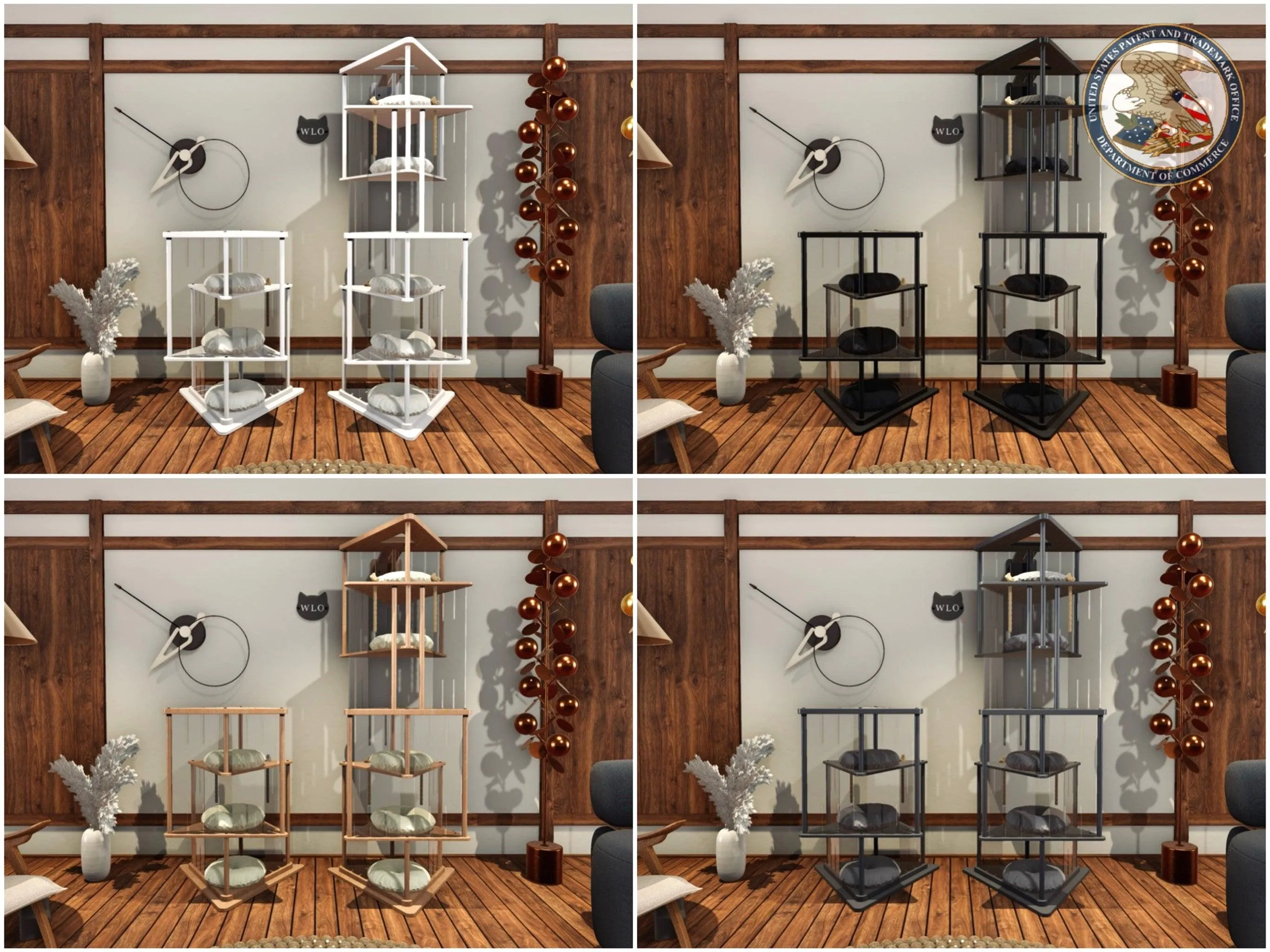 WLO® Triangle Modern Cat Tree