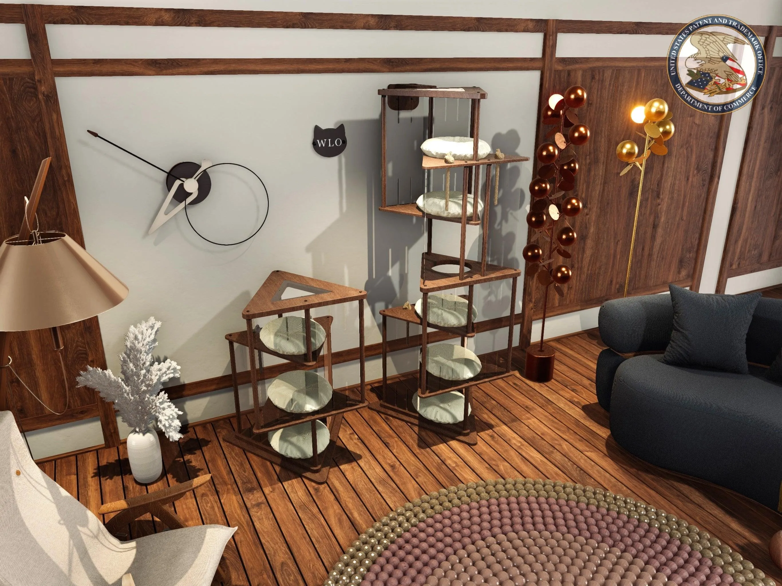 WLO® Triangle Modern Cat Tree