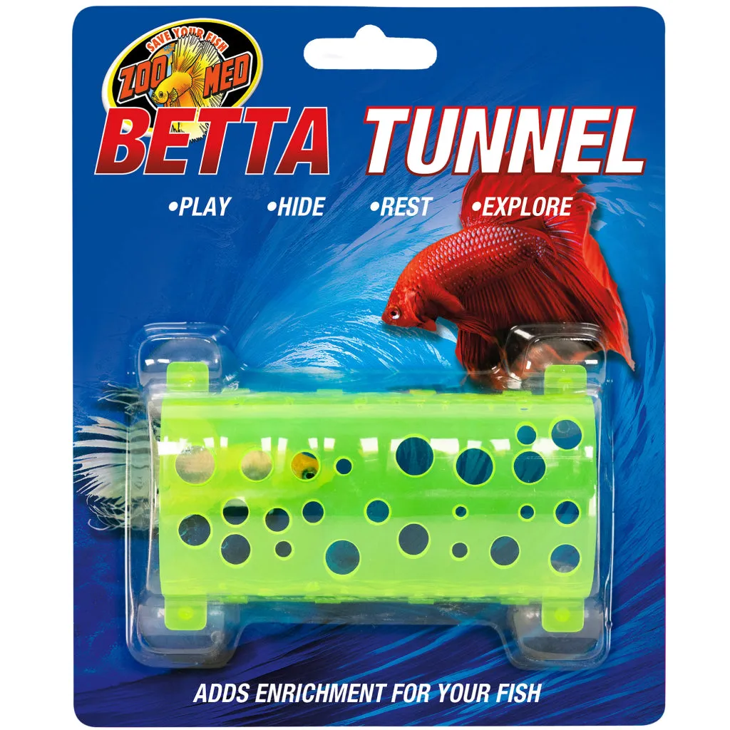 Zoo Med Betta Fish Tunnel - Ideal Shelter & Play for Bettas
